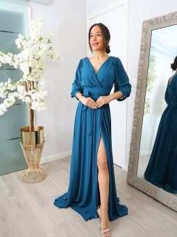 VESTIDO DE FIESTA PAULA LISO