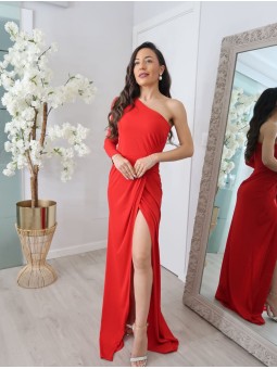 VESTIDO DE FIESTA ELSA ASIMETRICO