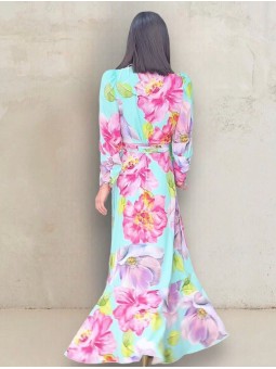 VESTIDO DE FIESTA BELMA ESTAMPADO