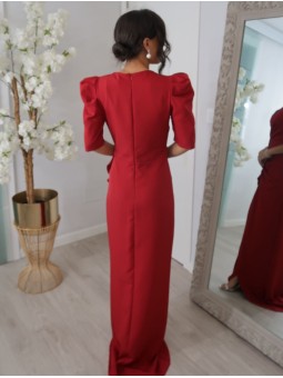 VESTIDO LARGO AMBER MANGA CORTA