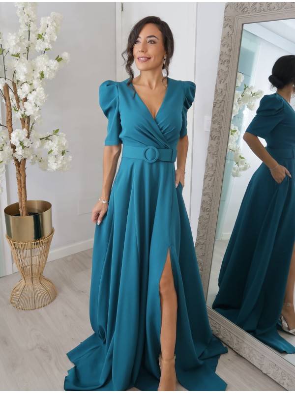 VESTIDO DE FIESTA ANALIA MANGA 3/4