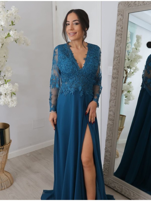 VESTIDO DE FIESTA CROACIA MANGA