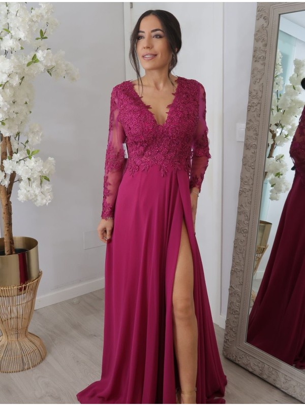 VESTIDO DE FIESTA CROACIA MANGA