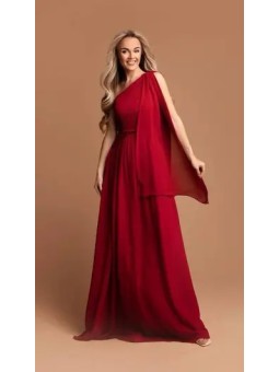 VESTIDO DE FIESTA DAMA CAPA