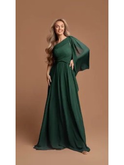 VESTIDO DE FIESTA DAMA CAPA