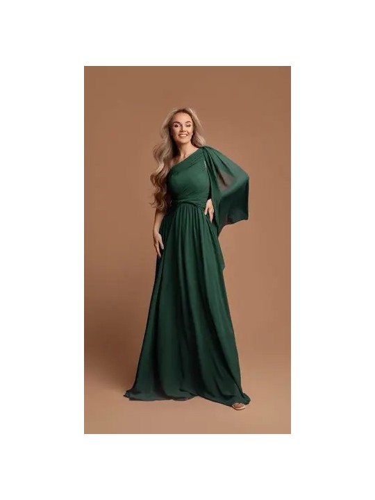 VESTIDO DE FIESTA DAMA CAPA