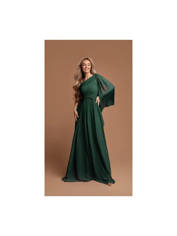 VESTIDO DE FIESTA DAMA CAPA