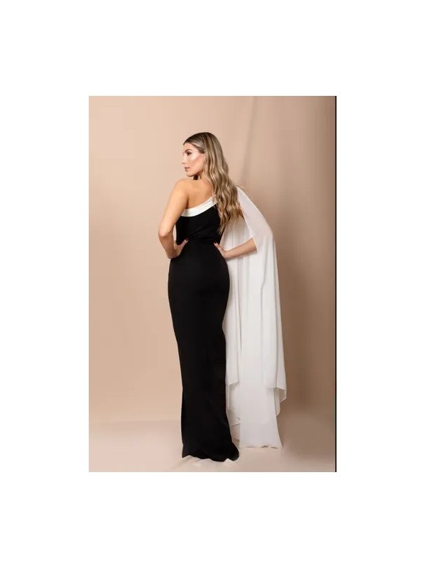 VESTIDO DE FIESTA BICOLOR