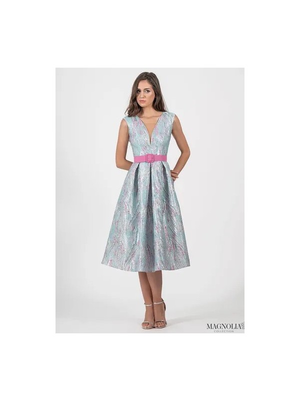 VESTIDO DE FIESTA ROYAL ESTAMPADO