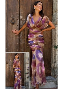 VESTIDO DE FIESTA ACUARELA