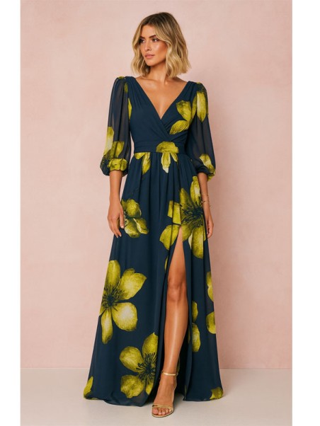 VESTIDO DE FIESTA ELENA MANGA