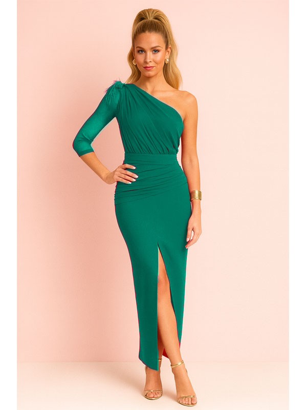 VESTIDO DE FIESTA MENORCA ASIMETRICO