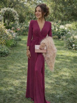 Conjunto de Punto de Seda con Levita y Pantalón | Elegancia para Invitadas y Eventos