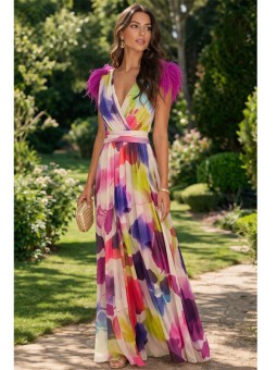 VESTIDO DE FIESTA SOFIA EST. FLORAL