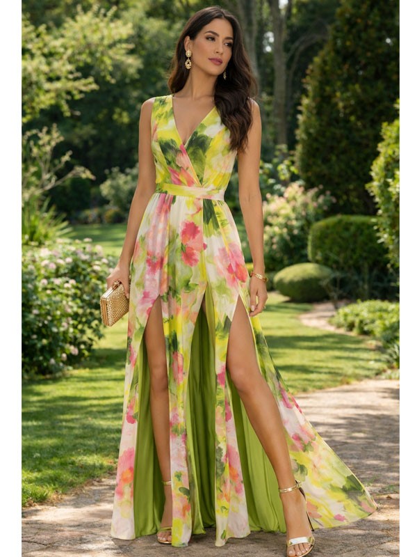 VESTIDO DE FIESTA TROPICANA