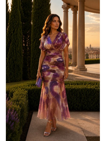 VESTIDO DE FIESTA ACUARELA