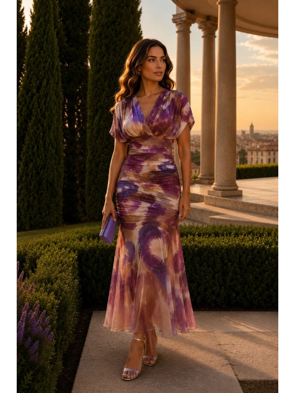 VESTIDO DE FIESTA ACUARELA