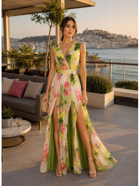 VESTIDO DE FIESTA TROPICANA