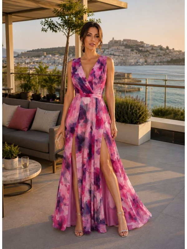 VESTIDO DE FIESTA TROPICANA