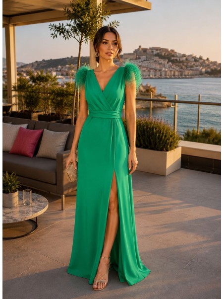 VESTIDO DE FIESTA ELENA LISO