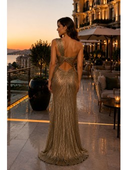 VESTIDO DE FIESTA SIENA GOLD