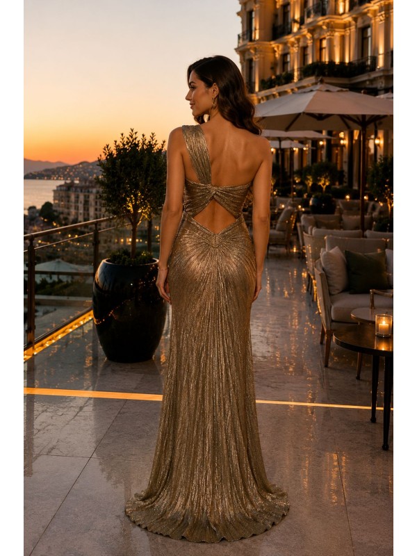 VESTIDO DE FIESTA SIENA GOLD