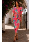 VESTIDO DE FIESTA AMBER ESTAMPADO
