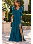 VESTIDO DE FIESTA PAULA PLUMAS
