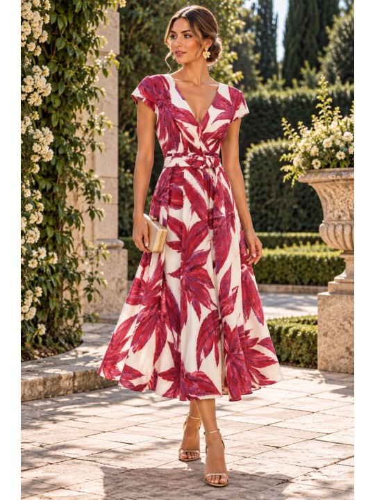 VESTIDO DE FIESTA PRAGA ESTAMPADO