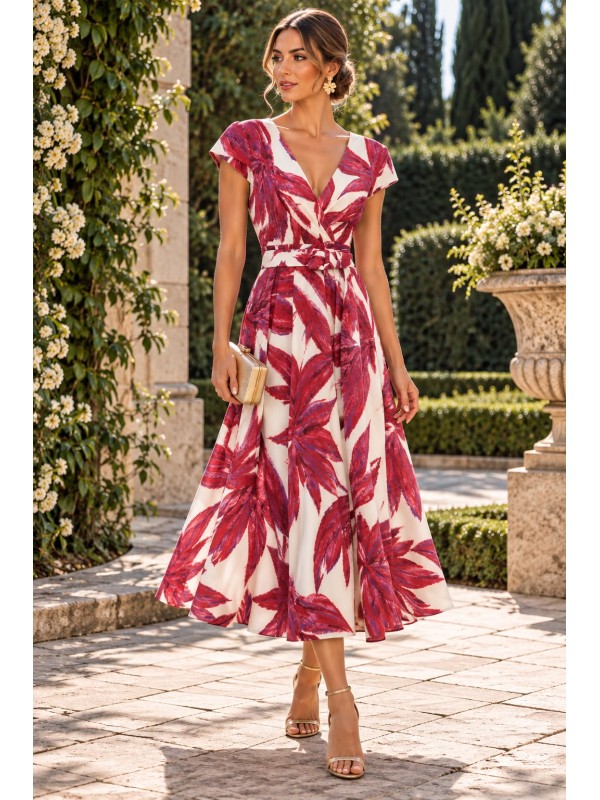 VESTIDO DE FIESTA PRAGA ESTAMPADO