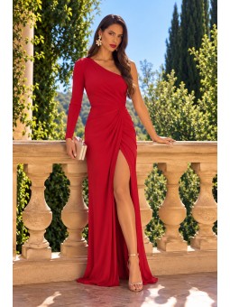VESTIDO DE FIESTA ELSA ASIMETRICO