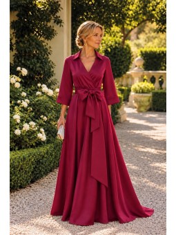 VESTIDO DE FIESTA CAMISERO LARGO